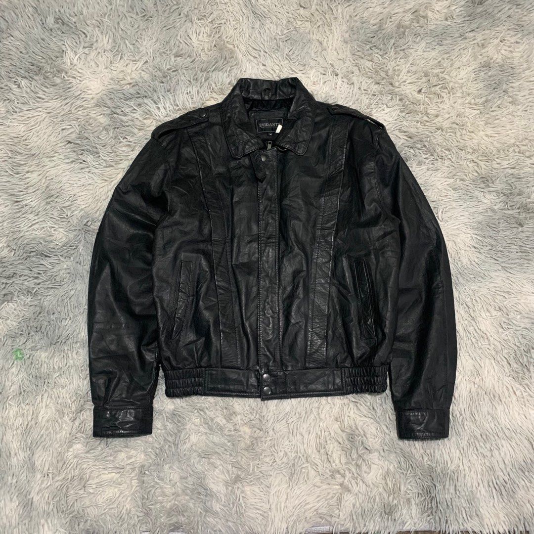 Vintage Durante leather bomber jacket