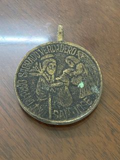 Vintage Original Antique Philippines Amulet Anting Anting Angel COMMERCIO / SAN JOSE w/ Family