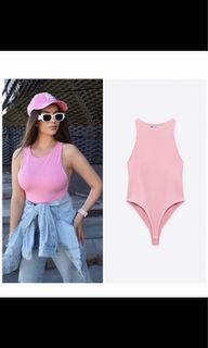 ZARA | Barbie Pink Bodysuit Small