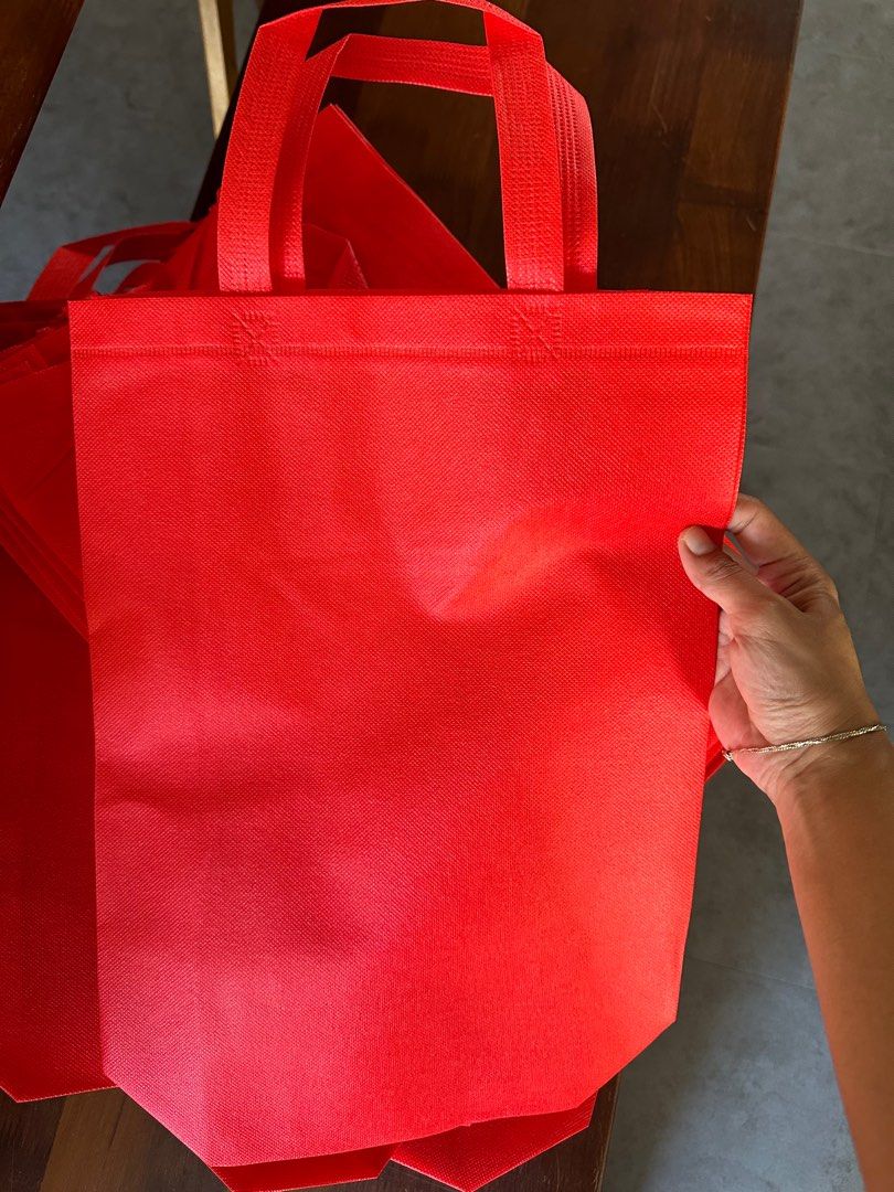 Red tote discount bags wholesale