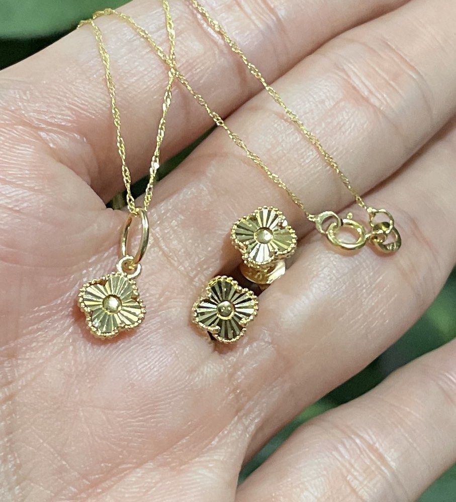 Real gold new arrivals necklace set