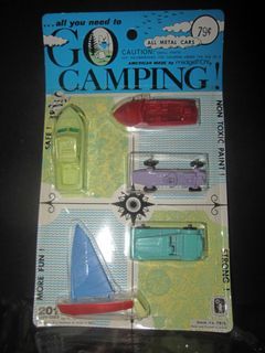 1973 MidgeToy Diecast Camping Set