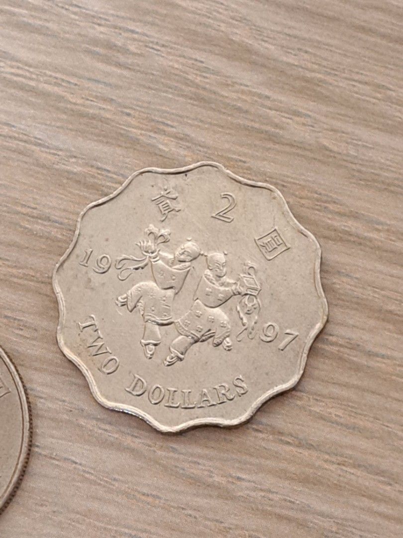 1997年1毫，1圓，2圓洋紫荊香港回歸特別版硬幣, 興趣及遊戲, 收藏品及紀念品, 錢幣- Carousell