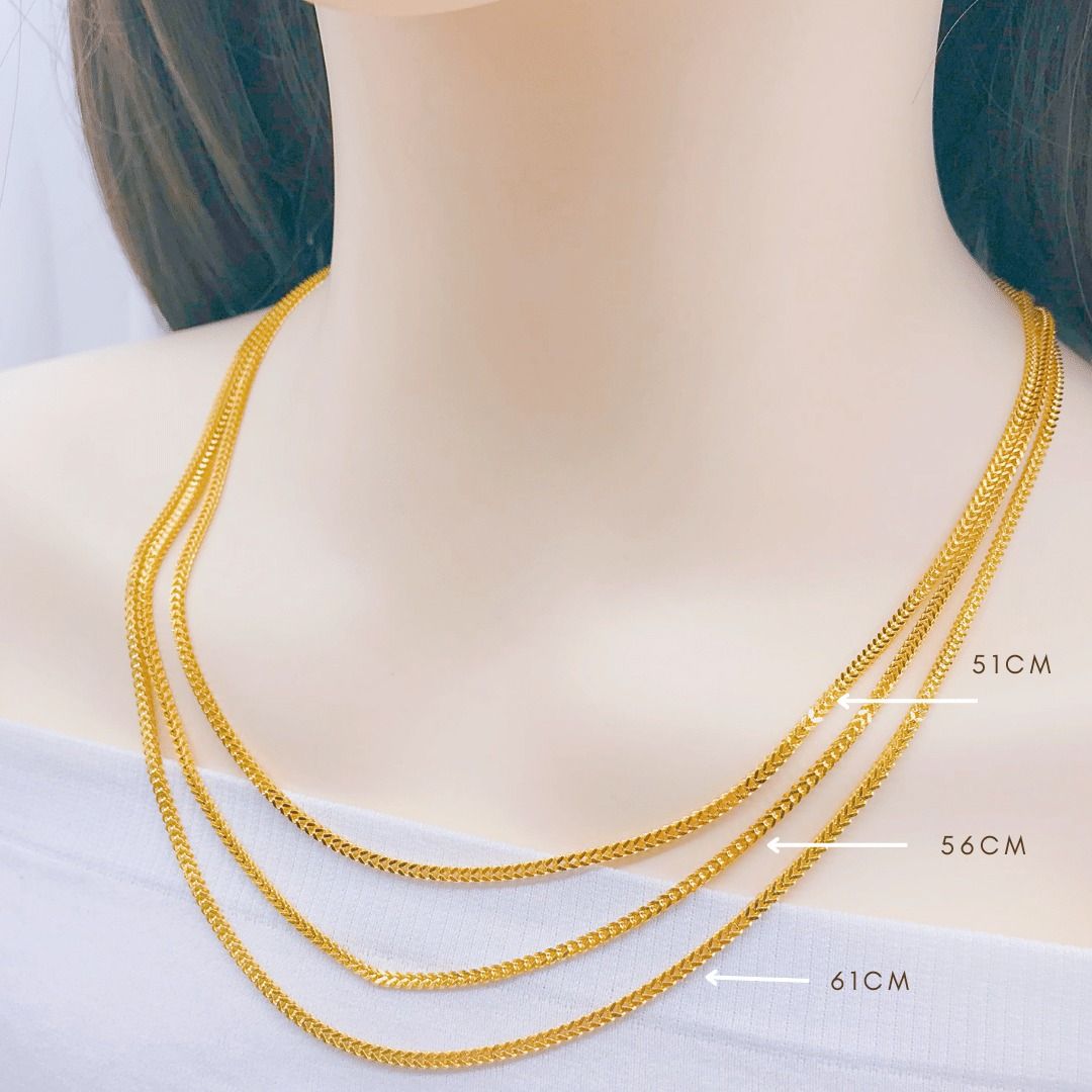Gold box chain outlet 22 inch