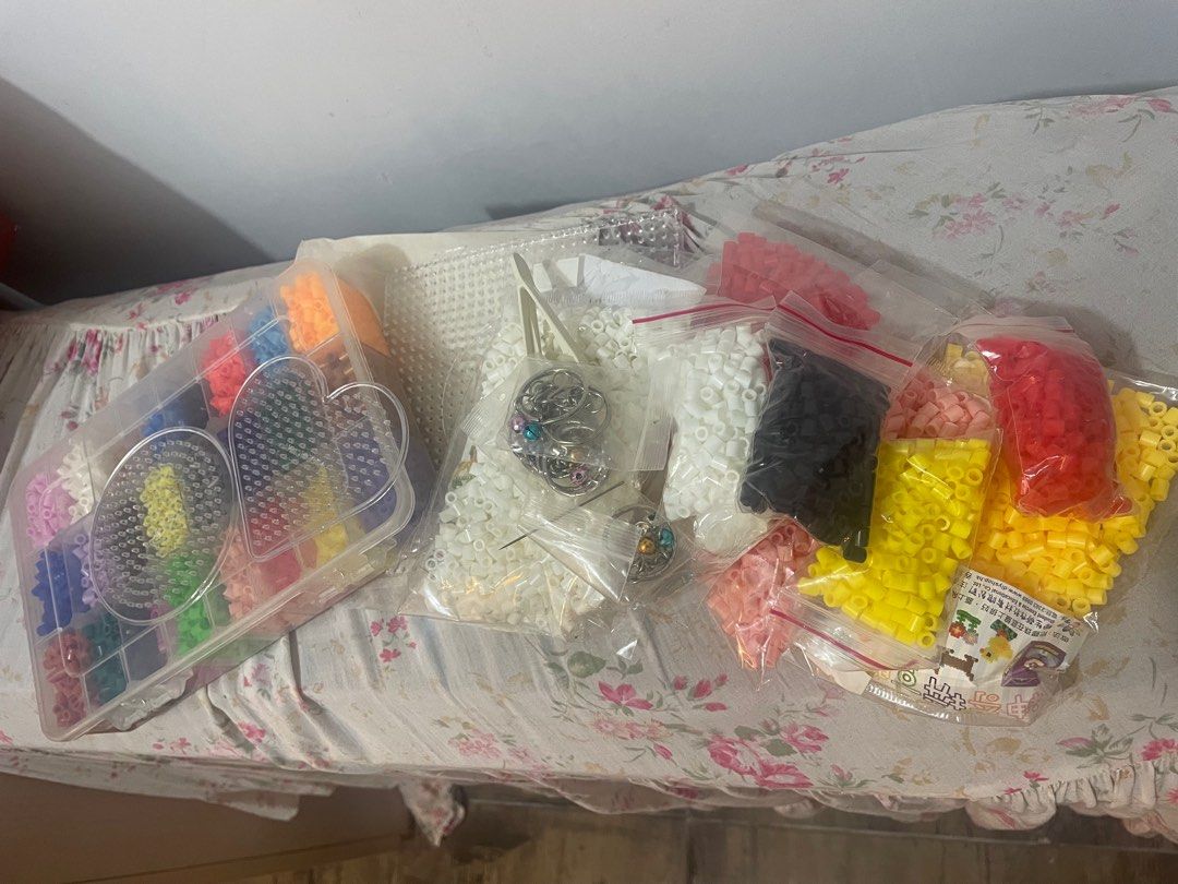手工珠仔連鎖匙扣圈全套, 興趣及遊戲, 手作＆自家設計, 文具及工藝- 手