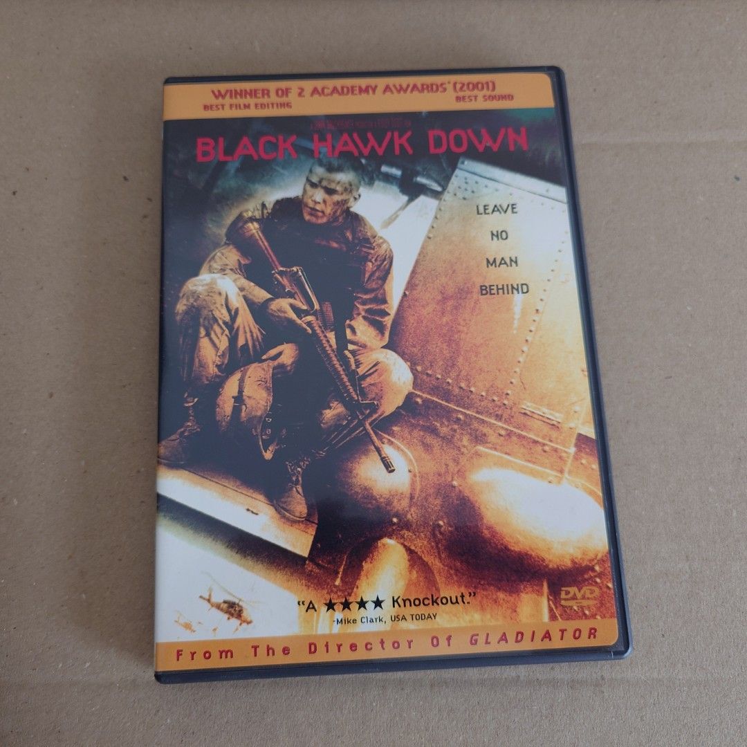 只睇過一次極美品進口版dvd black hawk down 黑鷹15小時中文字幕, 興趣及遊戲, 音樂、樂器& 配件, 音樂與媒體- CD 及DVD  -