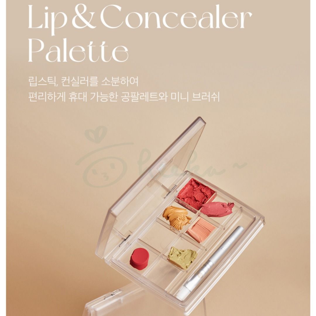 韓國代購] Piccasso Lip & Concealer Palette 韓國美妝artist推介, 美容＆個人護理, 健康及美容- 皮膚護理,  化妝品- Carousell