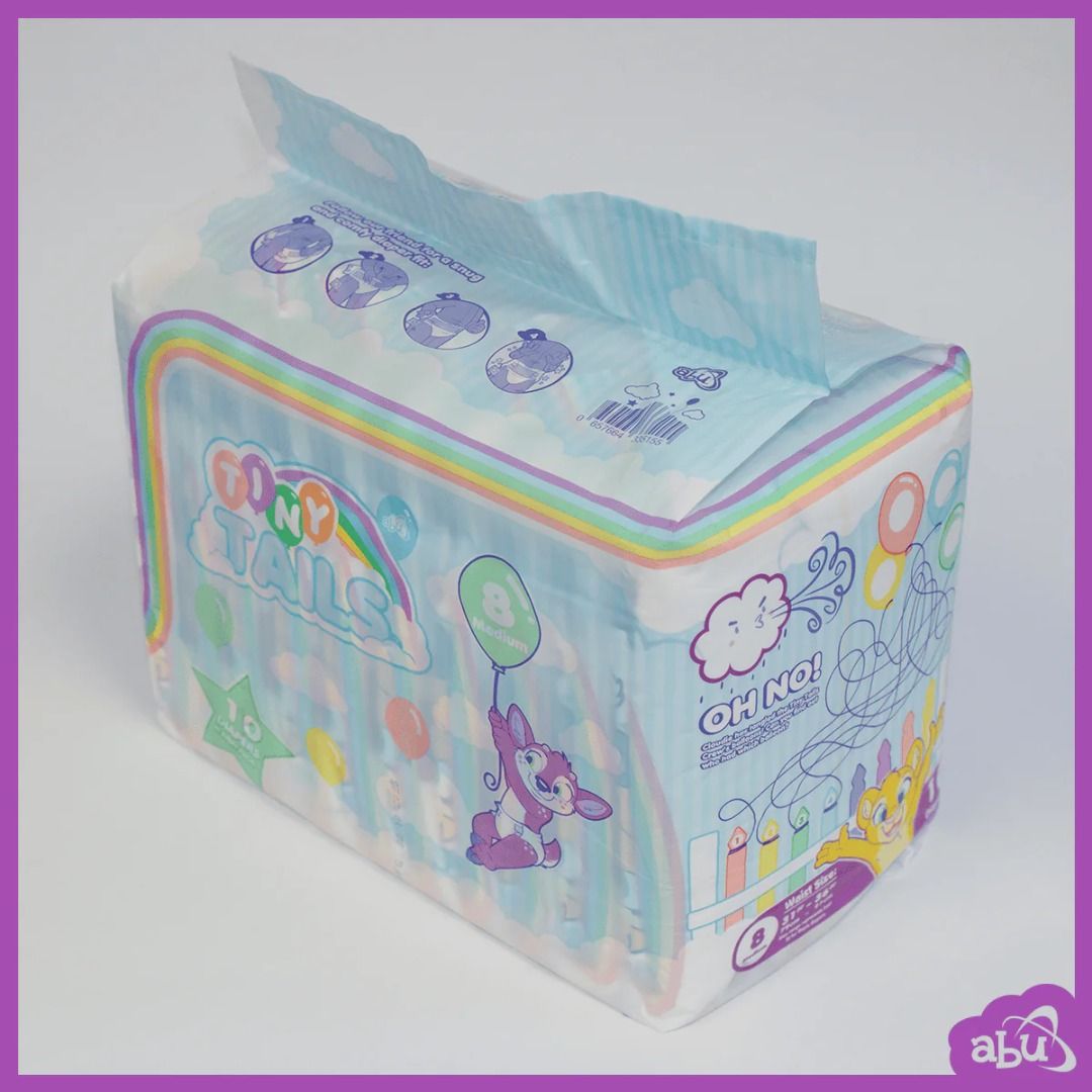 未使用】ABU ABDL リトルキングズ 大人用 おむつ Lサイズx4 (サイン) +