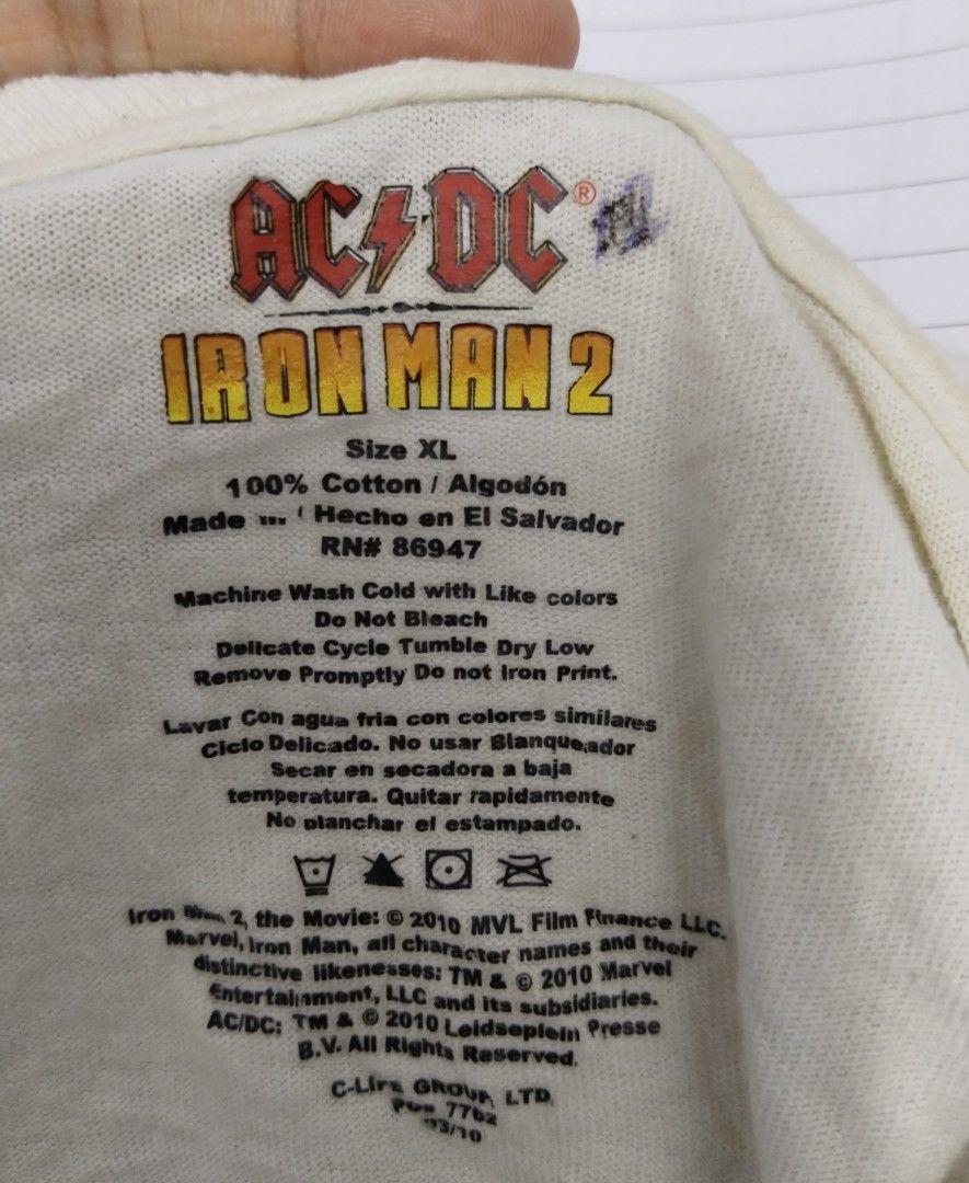 ACDC x iron man marvel, Men's Fashion, Tops & Sets, Tshirts & Polo ...