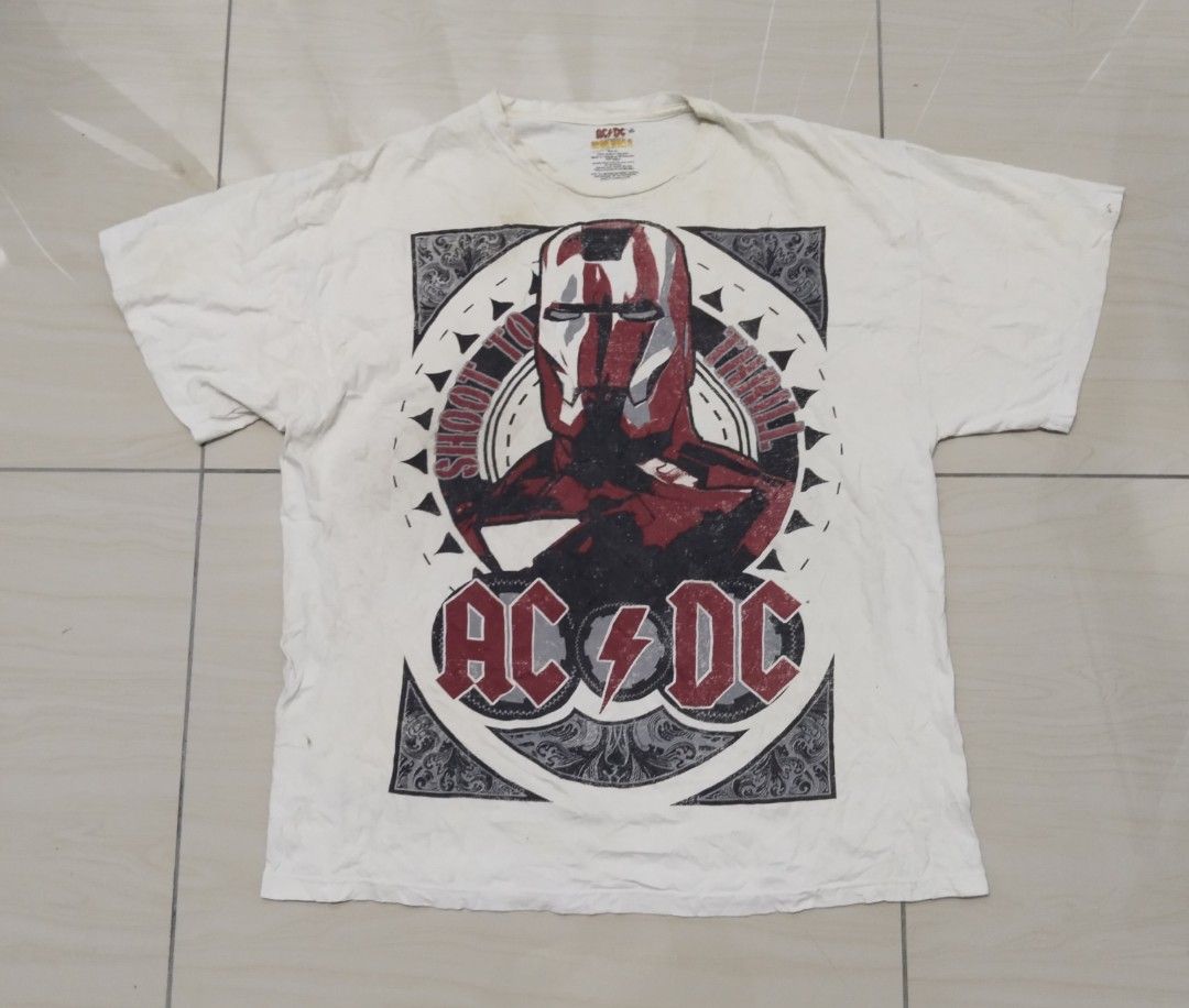 ACDC x iron man marvel, Men's Fashion, Tops & Sets, Tshirts & Polo ...