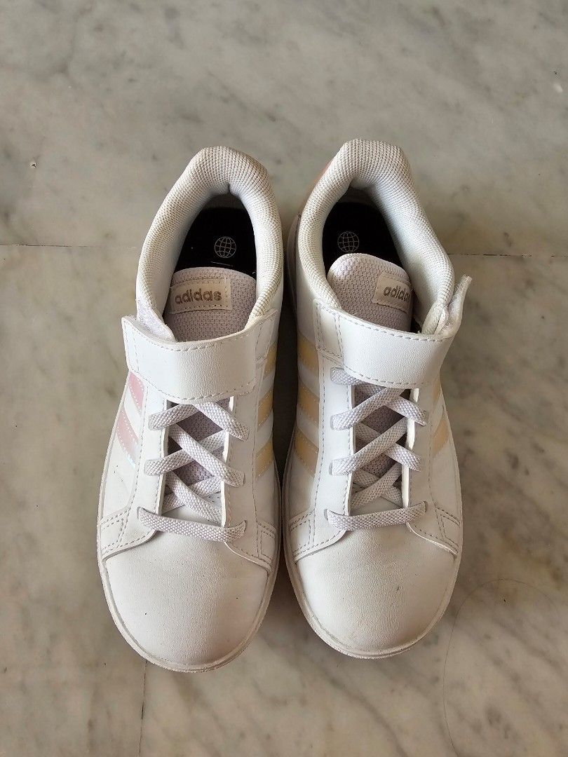 Adidas girls sneakers Babies Kids Babies Kids Fashion on Carousell