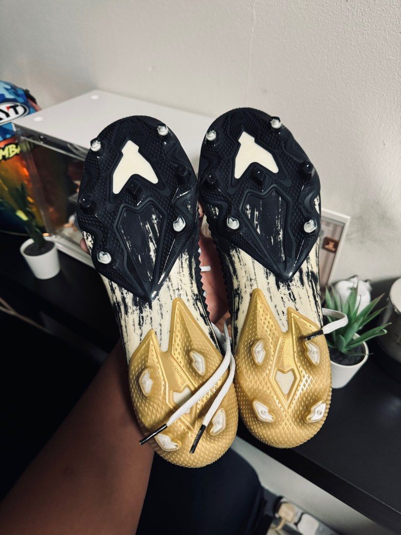 White and clearance gold soccer cleats