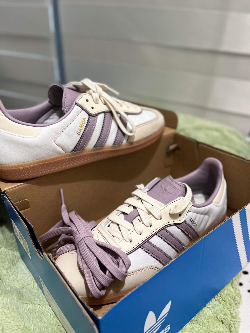 adidas gazelle silver green womens adidas Samba OG Maroon Gold Metallic Women's – Lilac Blonde main image 0