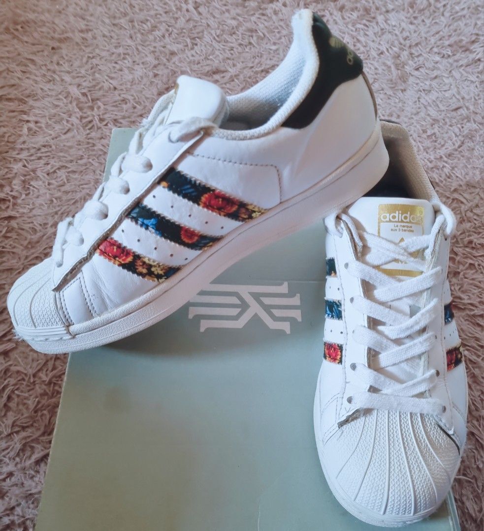 Adidas superstar womens flower sales