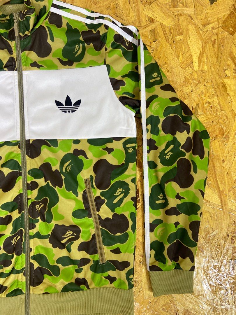Bape x adidas abc camo track jacket green best sale