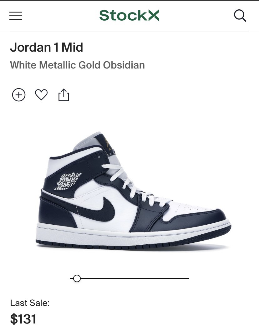 Aj1 hotsell obsidian stockx