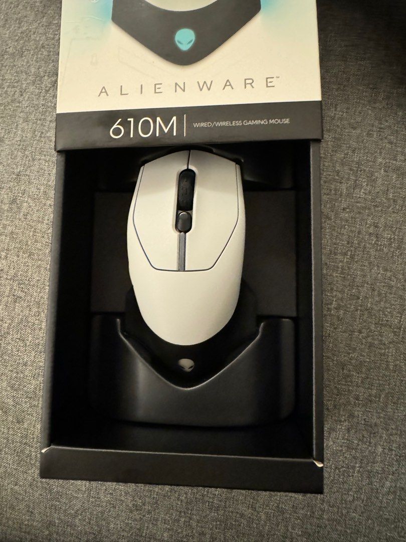 Alienware Wired/Wireless Gaming Mouse AW610M Lunar Light, Computers