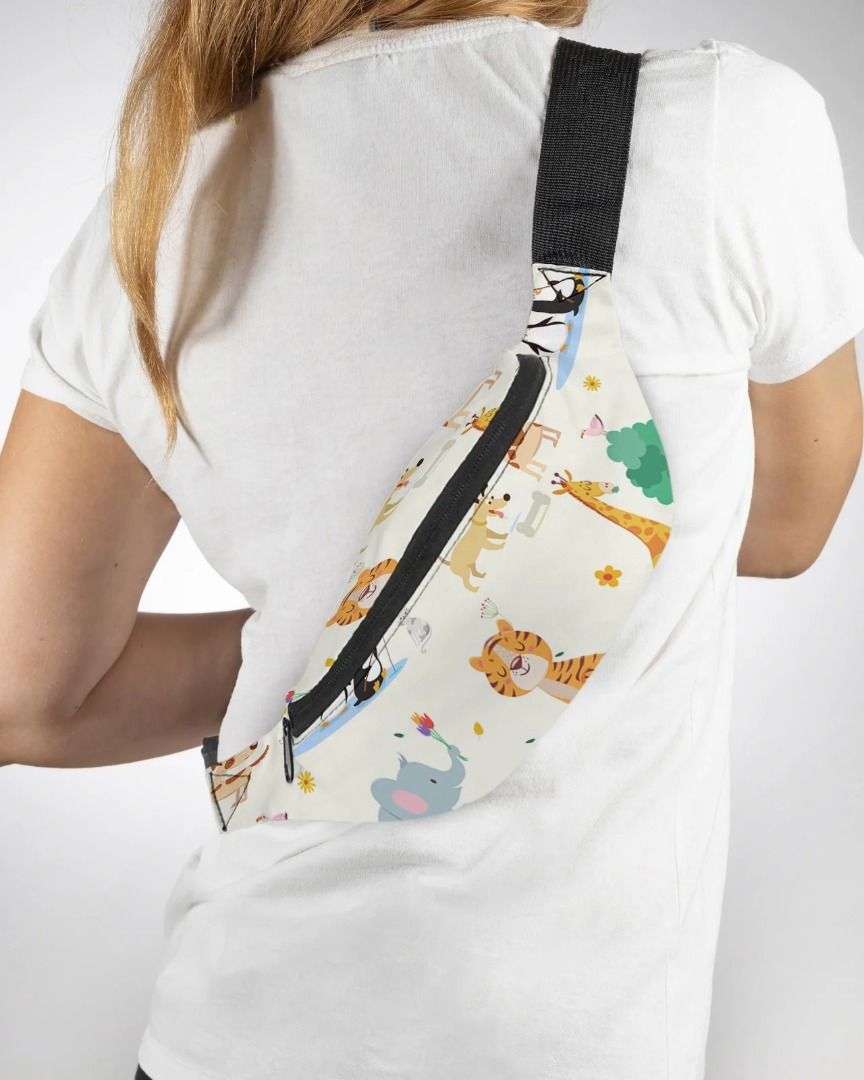 Animal Tiger Lion Elephant Penguin Men Women Waist Bag Fanny Pack Purse Phone Belt Bag Wallet Pouch Waterproof Banana Hip Bags Carousell