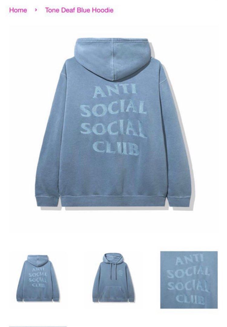 Anti social social sales club tone deaf hoodie