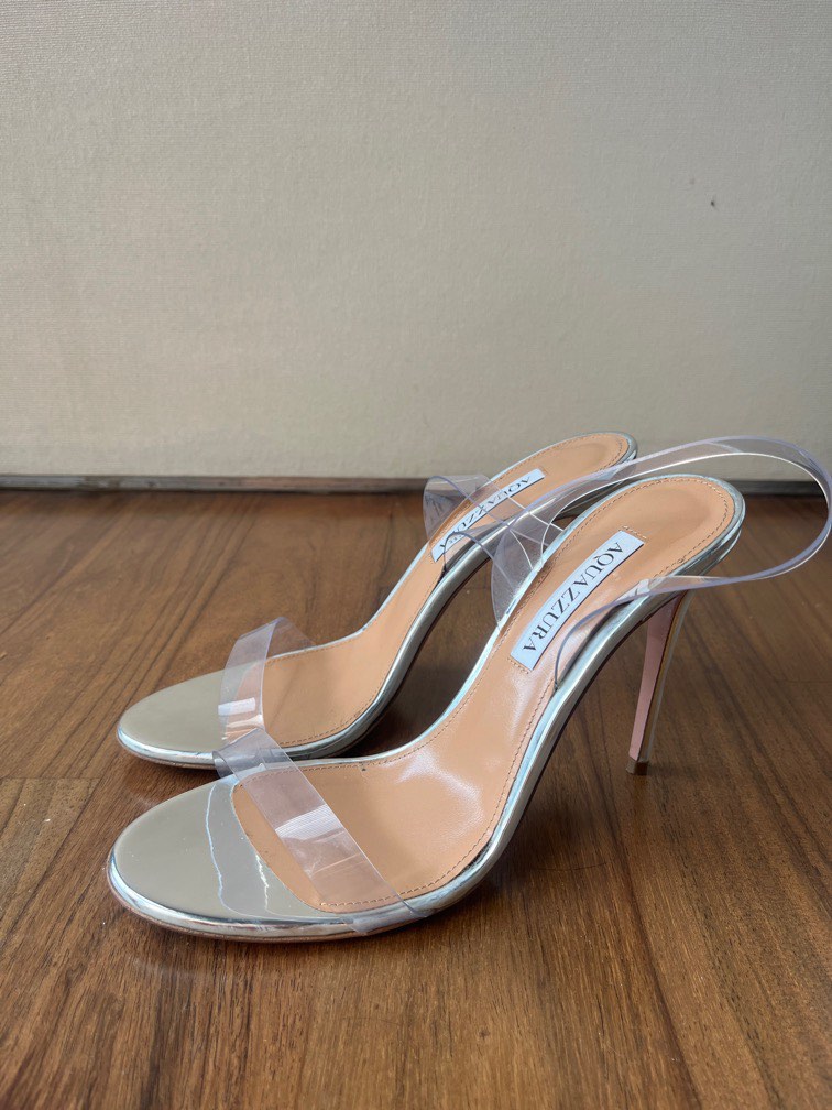 Authentic Lightly Worn Aquazzura PVC Heels