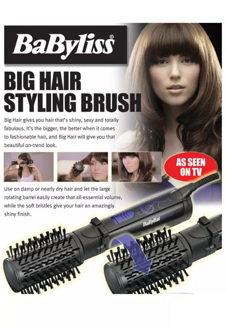 Authentic Baby Bliss Big Hair Curler Brush Handheld Machine Volume