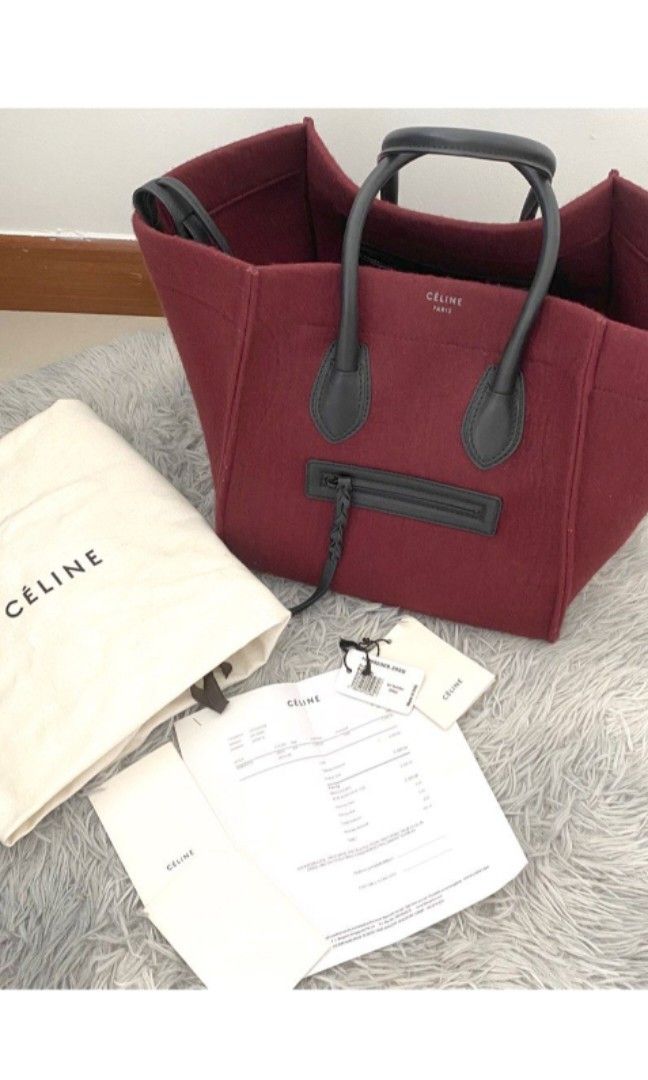 Celine best sale luggage burgundy