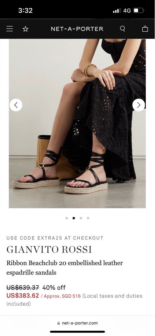 Gianvito rossi new arrivals lace sandals