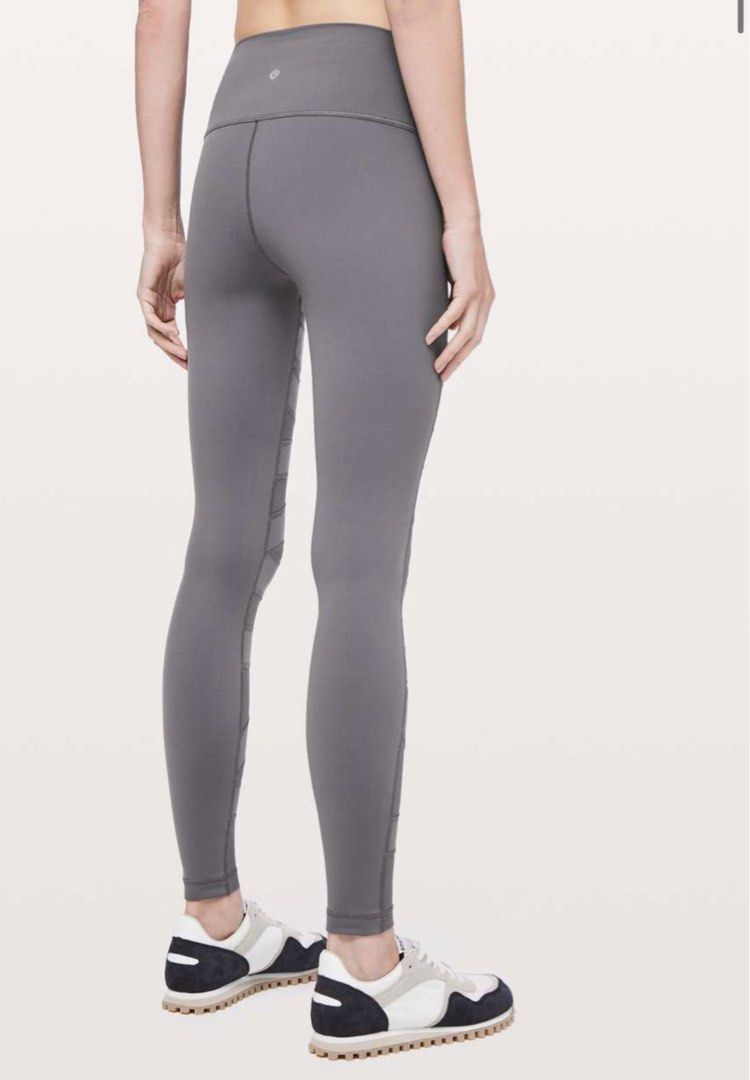 Authentic US4 Lululemon wunder under high rise pant tech mesh 28