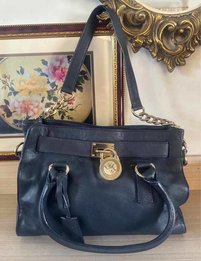 Authentic MK Hamilton Dark Blue Luxury Bags Wallets on Carousell