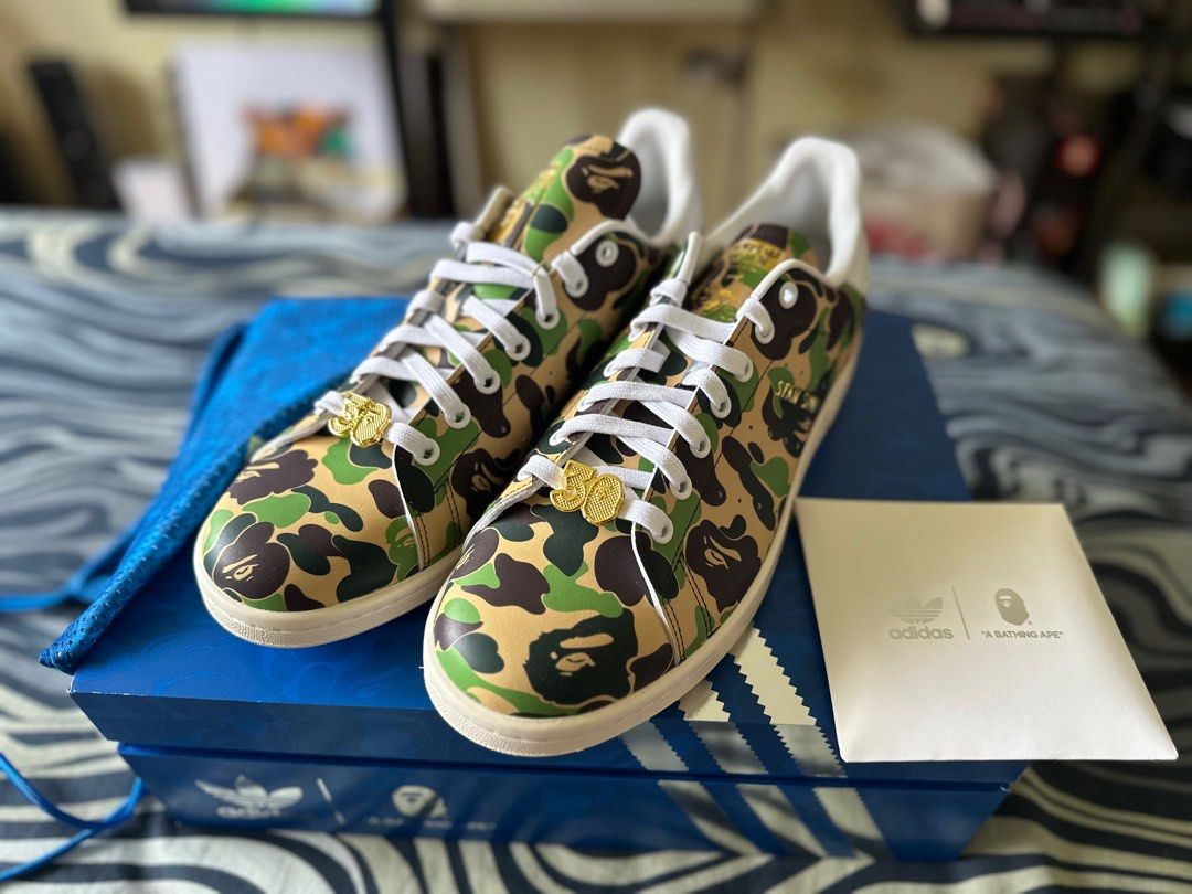 BAPE x Adidas Stan Smith US 10.5 UK 10 Men s Fashion Footwear