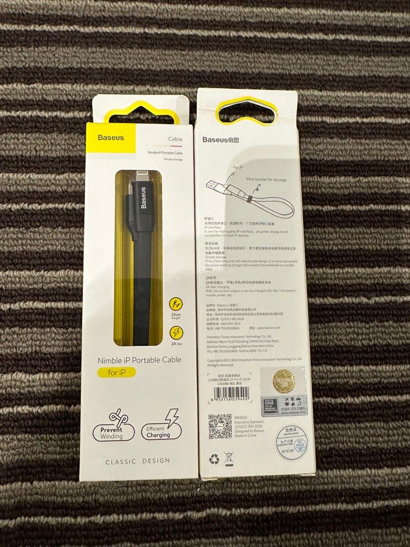 Baseus Small lightning cable (Category: Other Gadgets) located in Singapore. Submitted by bensgfr (Listing ID 1287201003, Image 1). Description: Brand new Baseus short lightning cables. Have 4 of them 5$ each (zero Nego at all!).