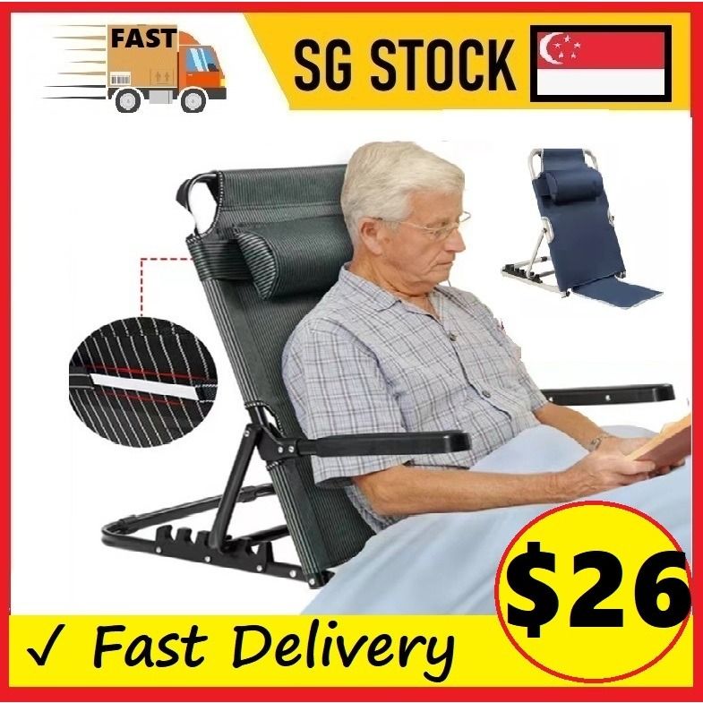 Bedchair folding recliner computer chair Tatami chair cushion backrest bed chair with backrest elderly