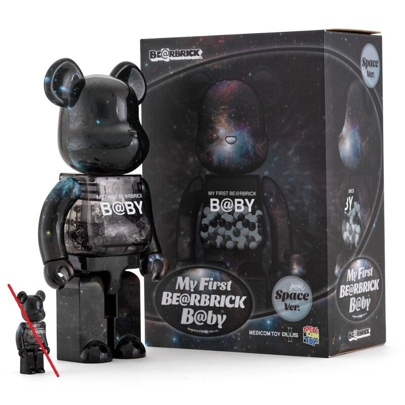 Be@rbrick My First Baby Space 400%/100% Bearbrick, Hobbies & Toys ...
