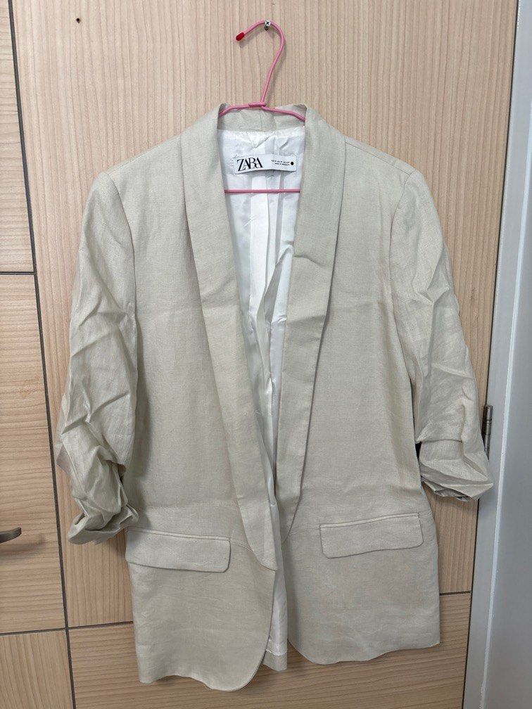 Casual hot sale linen jacket