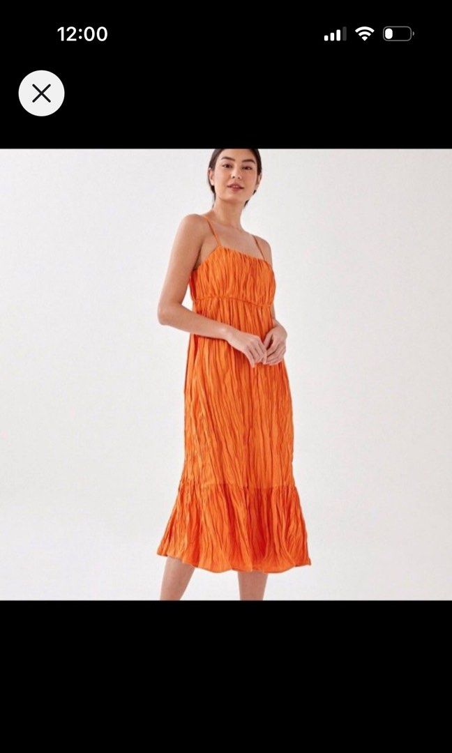 open lace back dress LOVESHACKFANCY Women's Linny Dress, Tangerine, L at Amazon Women's Clothing  store
