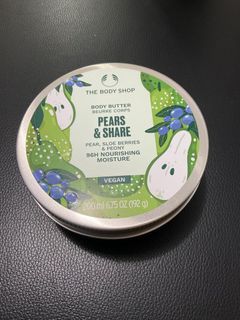 Brand New Authentic The Body Shop Pears & Share Body Butter Lotion