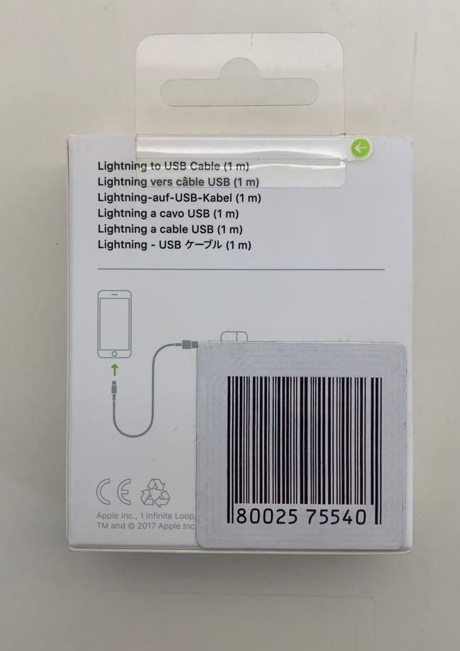 Brand New Genuine Apple 1m lightning cable (Category: Chargers & Cables) located in Quezon City. Submitted by dccollector (Listing ID 1287274575, Image 3). Description: Genuine Apple 1-Meter lightning cable 100% Original Apple Product -Not OEM -Not fake -Not counterfeit -Not Class A Brand new, Sealed Pickup at Toptea Cafe West Avenue or shipping at buyer’s expense. I’m not always online. Please call or txt me: 0966 6842424.