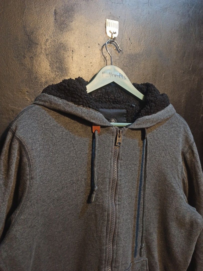 Buffalo David Bitton Sherpa Lined Hoodie Men s Fashion Coats Jackets and Outerwear on Carousell