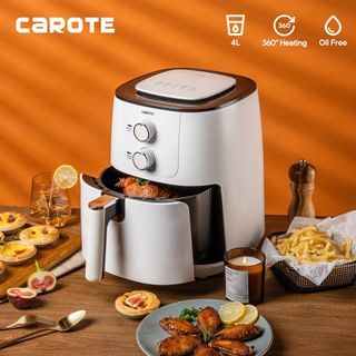 Carote Air Fryer 4L Multifunction white Non Stick Oil Free Healthy Cooking Large Capacity oven