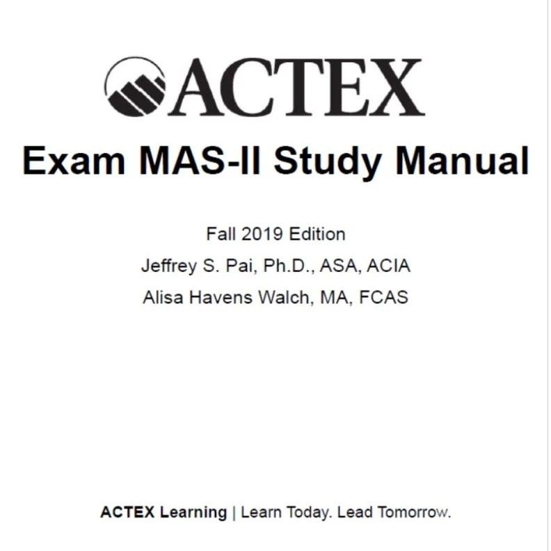 CAS Exam MAS-II ASM/ACTEX Study Manual 2nd Edtion in PDF (Category: Assessment Books) located in Singapore. Submitted by online_bookshop (Listing ID 1277680389, Image 2). Description: come and chat with me before buying.
