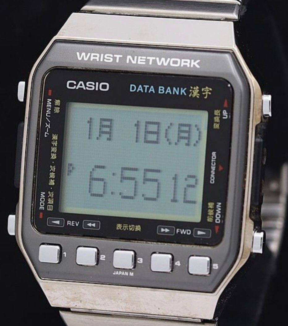 Casio Databank 漢字手錶(絕版91年, Model no. DKW-100, 55,000 字漢字