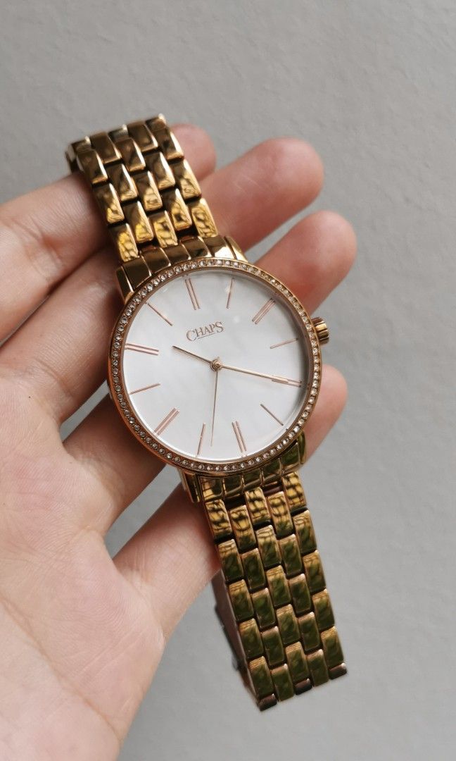 Gold tone watch shop