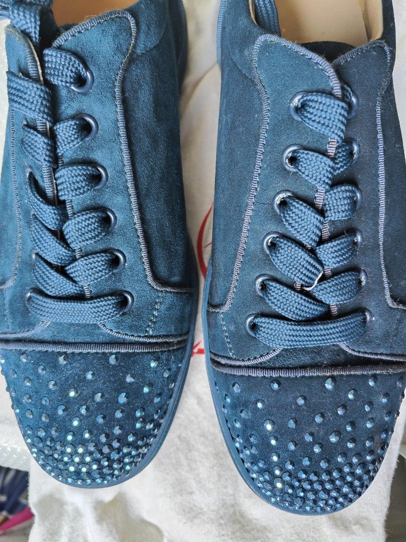Christian louboutin shop trainers blue