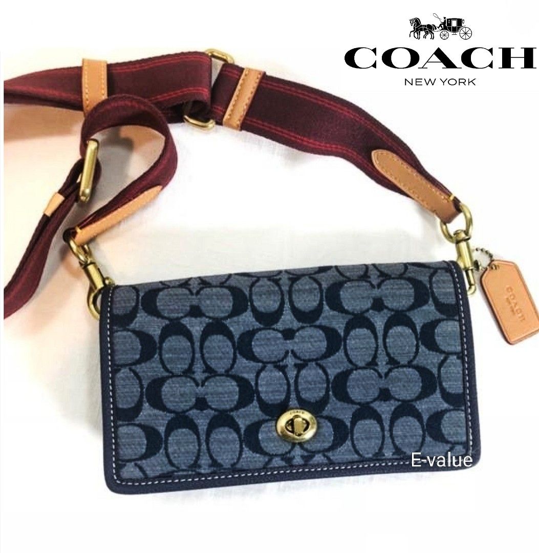 Hayden foldover crossbody in signature chambray 2025