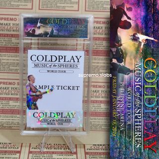 COLDPLAY MUSIC OF THE SPHERES Ticket Case!