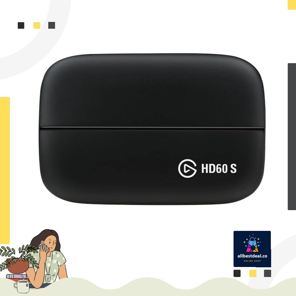 CORSAIR 1GC109901004 Elgato Game Capture HD60 S stream record and share your gameplay in 1080p60 superior low latency technology USB 3.0 for