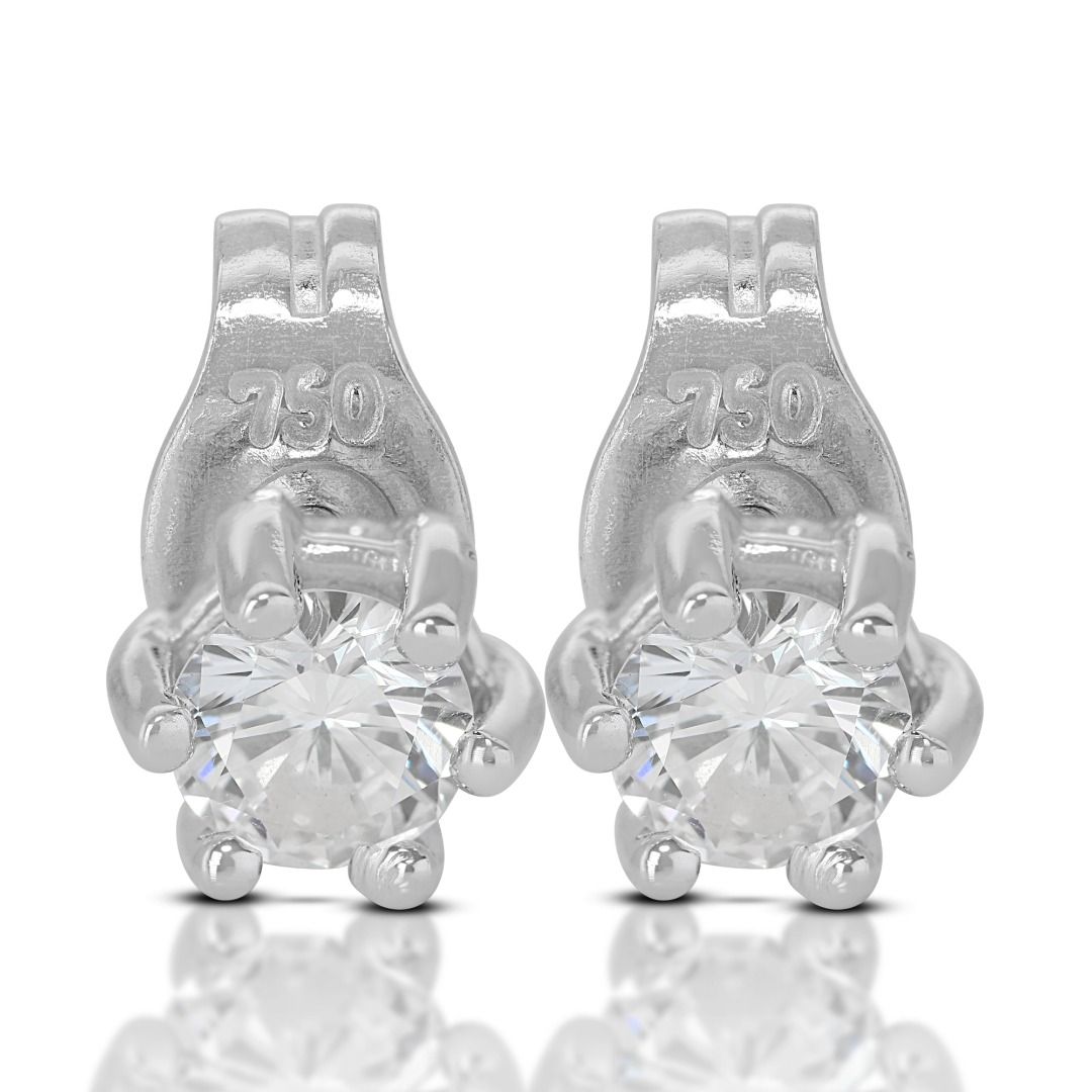 White gold stud hotsell earring set