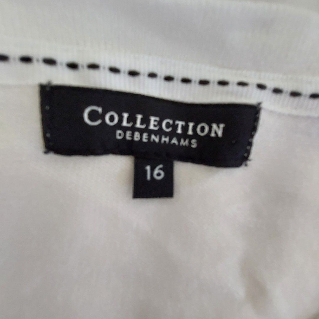 DEBENHAMS White mid sleeve cardigan Women s Fashion Coats Jackets and Outerwear on Carousell