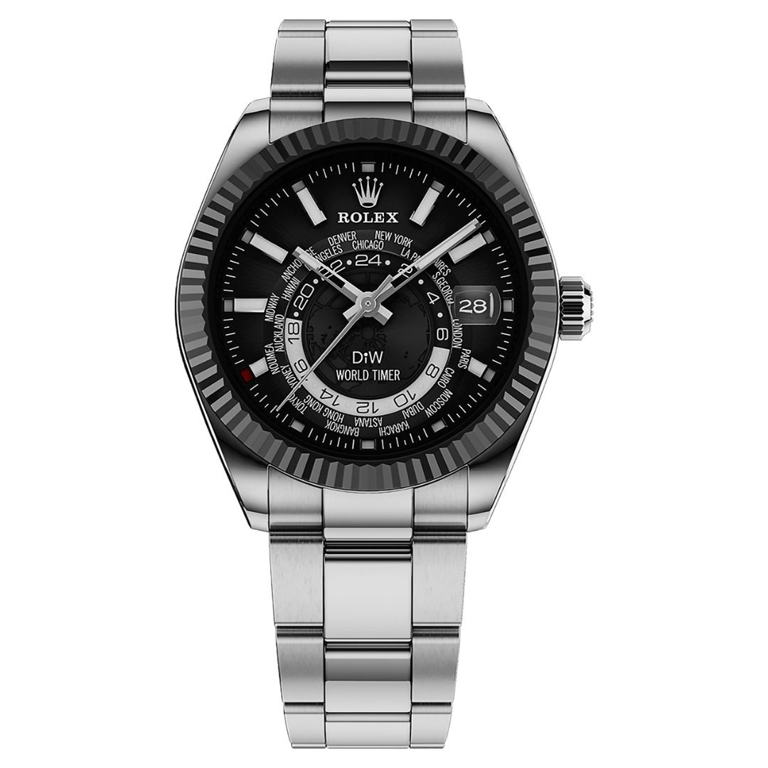 DiW Rolex Sky Dweller 326934 STEEL Black Dial Retail EUR 42.990