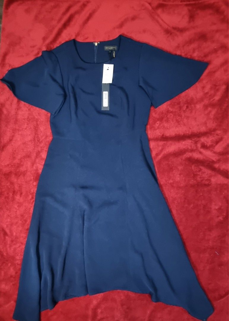 Donna Karan Asymmetrical Handkerchief Hem Dress Women s Fashion